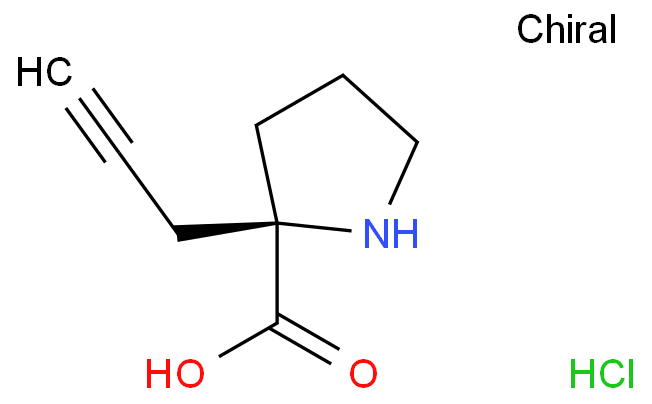 [Perfemiker](R)-2-(丙-2-炔-1-基)吡咯烷-2-甲酸盐酸盐,97%