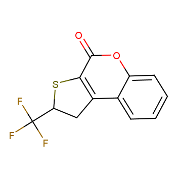 1,2-Dihydro-2-trifluoromethyl-4H-thieno-[2,3-c]-chromene-4-one