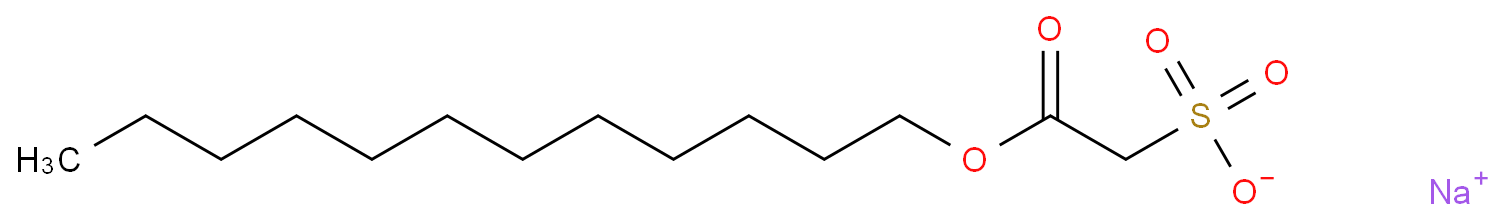 月桂醇磺基乙酸酯钠盐化学结构式
