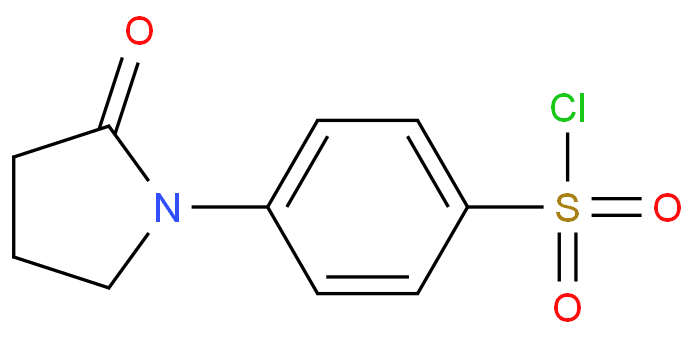 4-(2-氧-1-吡咯啉基)苯磺酰氯化学结构式