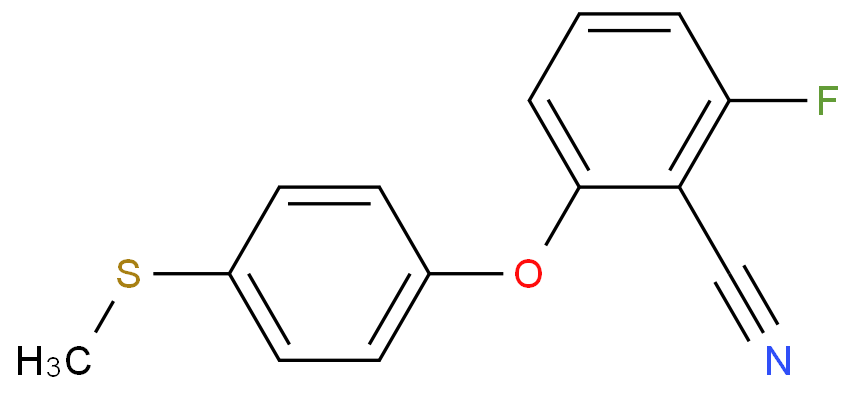 2-FLUORO-6-[4-(METHYLTHIO)PHENOXY]BENZONITRILE