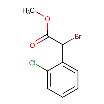 Methyl alpha-bromo-2-chlorophenylacetate structure
