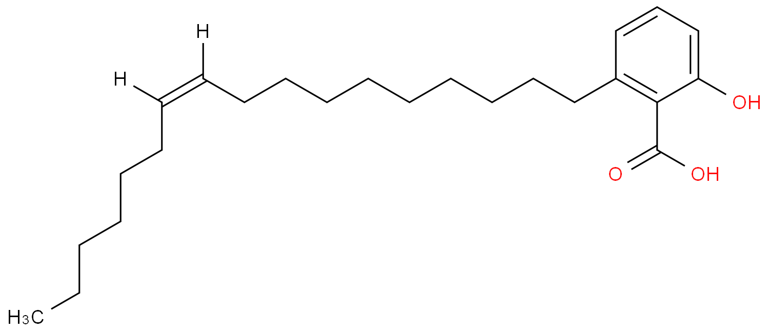 银杏酸 C17:1化学结构式