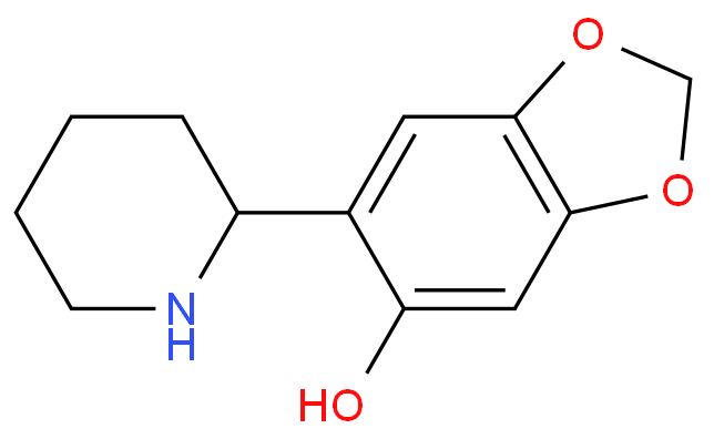 6-(2-Piperidinyl)-1,3-benzodioxol-5-ol