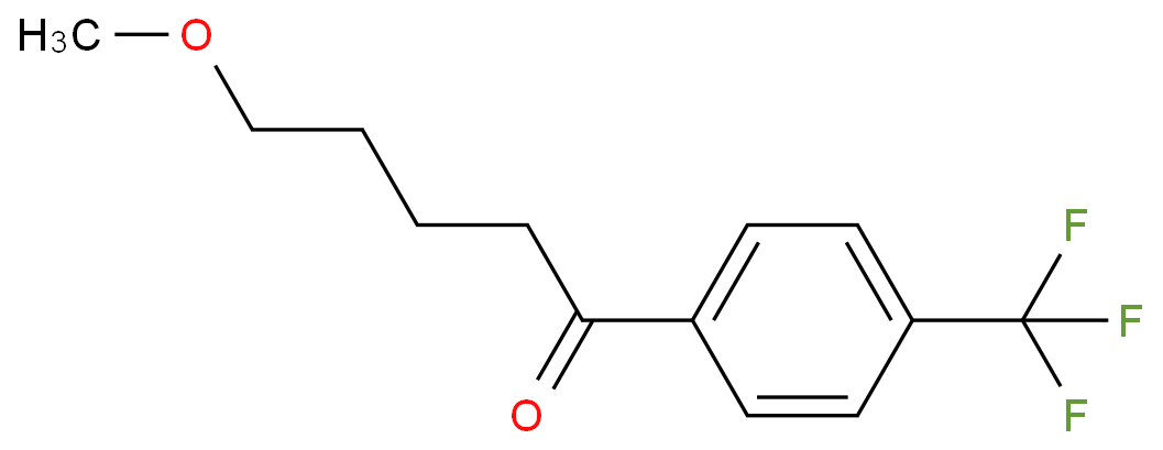 5-甲氧基-1-[4-(三氟甲基)苯基]-1-戊酮化学结构式