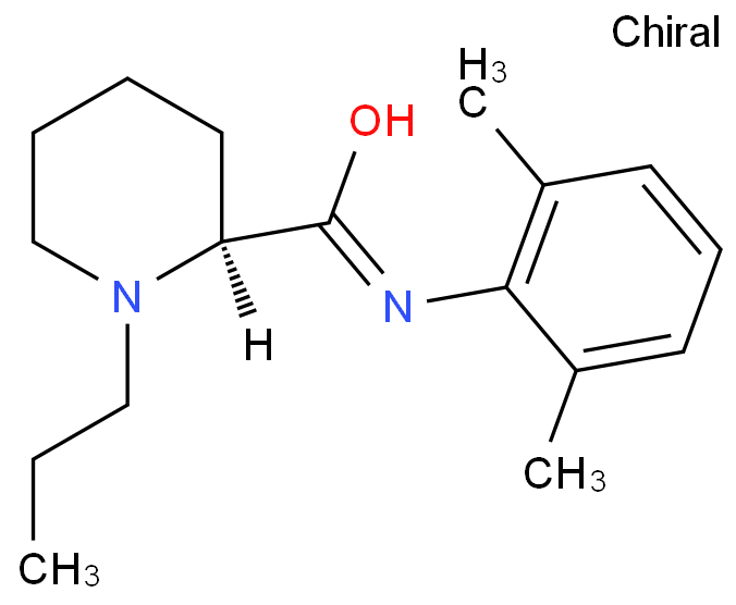 Ropivacaine structure