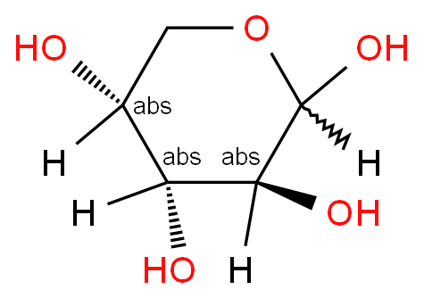 D-阿拉伯糖化学结构式