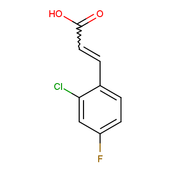 2-氯-4-氟肉桂酸