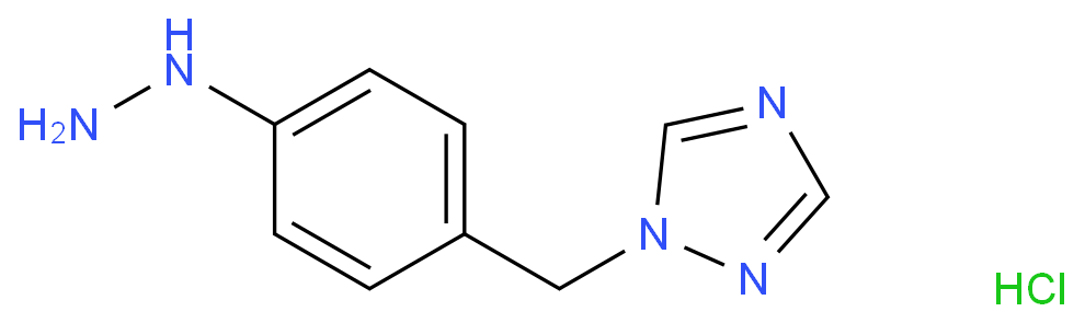 [4-(1,2,4-triazol-1-ylmethyl)phenyl]hydrazine;hydrochloride