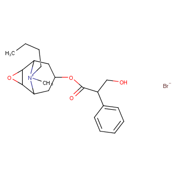 3-Oxa-9-azoniatricyclo[3.3.1.02,4]nonane,9-butyl-7-[(2S)-3-hydroxy-1-oxo-2-phenylpropoxy]-9-methyl-, bromide (1:1), (1a,2b,4b,5a,7b)-  