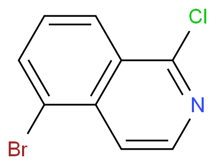 5-溴-1-氯异喹啉化学结构式