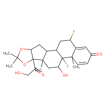 Fluocinolone acetonide structure