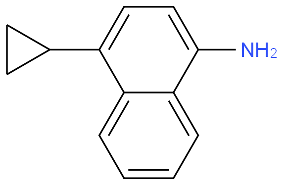 1-萘胺-4-环丙基化学结构式