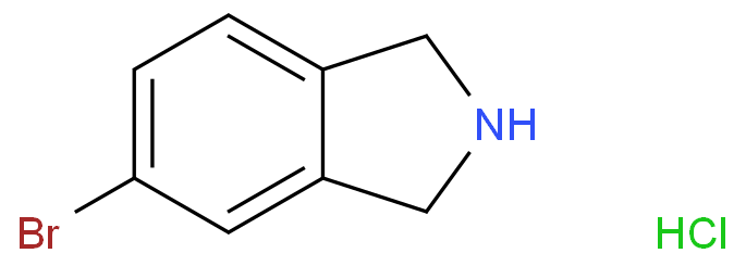 5-溴异二氢吲哚盐酸盐化学结构式