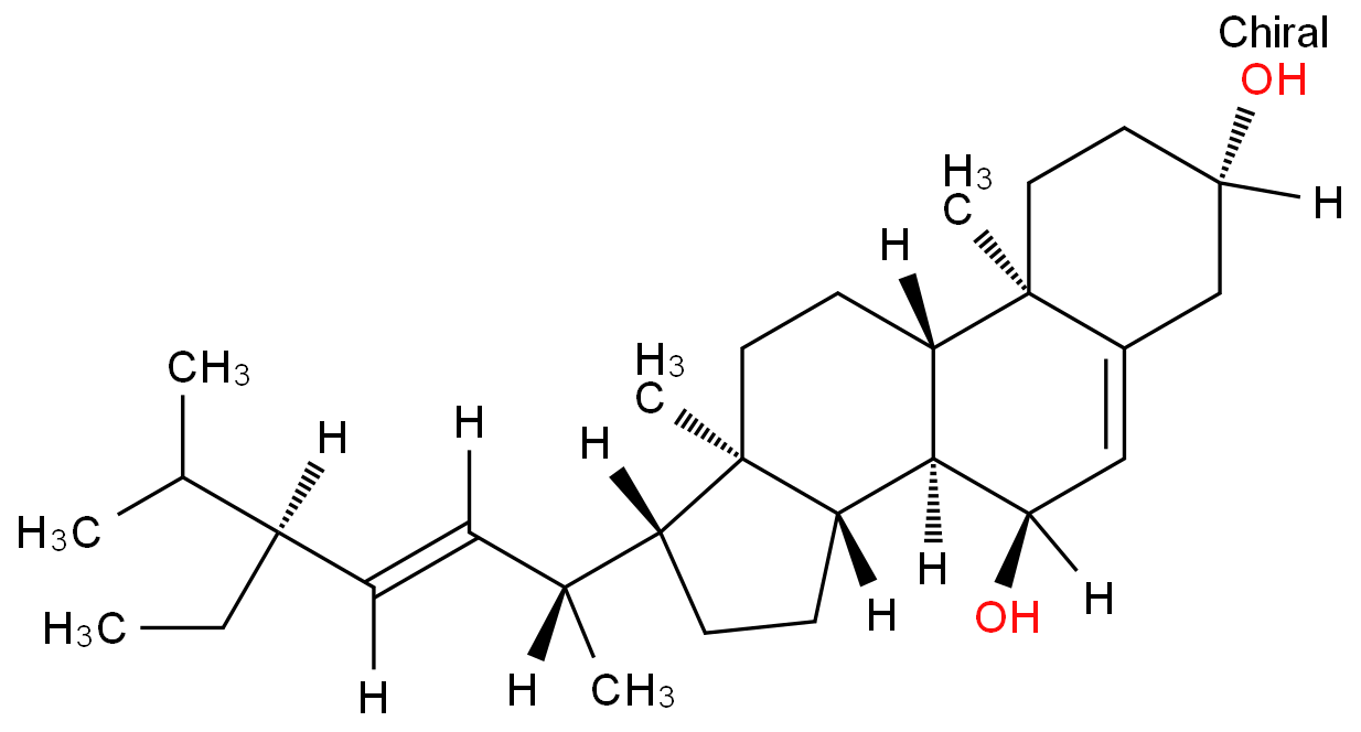 7alpha-羟基豆甾醇价格, 7alpha-Hydroxystigmasterol对照品, CAS号:64998-19-2