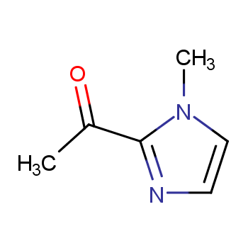 1-(1-甲基-1H-咪唑-2-基)乙酮化学结构式