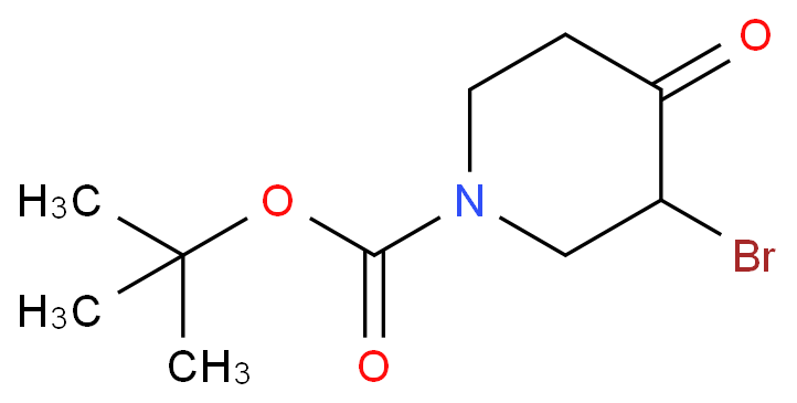 N-Boc-3-溴-4-氧代哌啶化学结构式