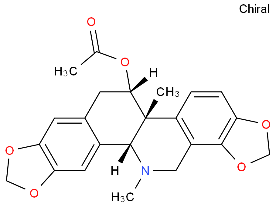 乙酰紫堇灵化学结构式