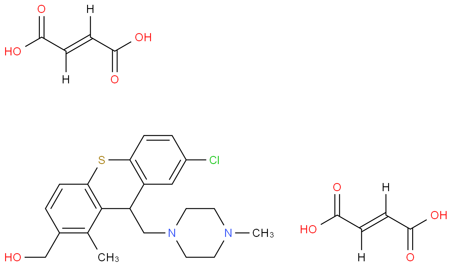 {7 Chloro 1 Methyl 9 [ 4 Methylpiperazin 1 Yl Methyl] 9h Thioxanthen 2
