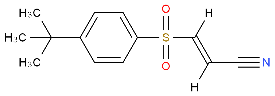 (E)-3-(4-tert-butylphenyl)sulfonylprop-2-enenitrile