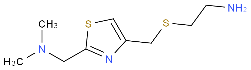 2-[[2-[(dimethylamino)methyl]-1,3-thiazol-4-yl]methylsulfanyl]ethanamine