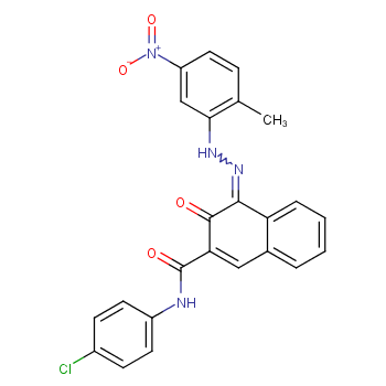2-Naphthalenecarboxamide,N-(4-chlorophenyl)-3-hydroxy-4-[2-(2-methyl-5-nitrophenyl)diazenyl]-  