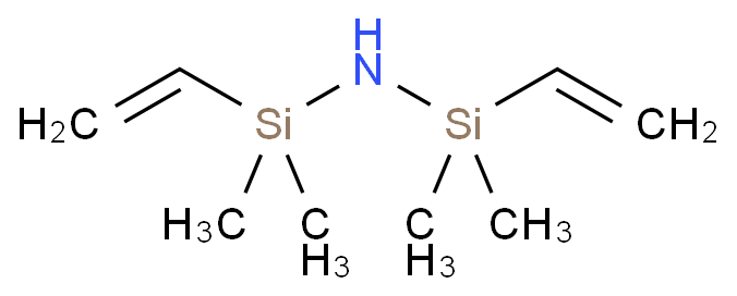 1,3-二乙烯基-1,1,3,3-四甲基二硅氮烷化学结构式