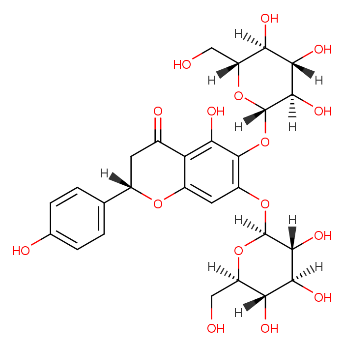 5,6,7,4'-四羟基黄酮 6,7-二葡萄糖苷价格, 5,6,7,4'-Tetrahydroxyflavanone 6,7-diglucoside对照品, CAS号:501434-65-7