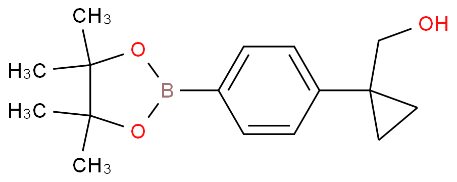 (1-(4-(4,4,5,5-四甲基-1,3,2-二氧硼戊烷-2-基)苯基)环丙基)甲醇1220219-36-2；现货