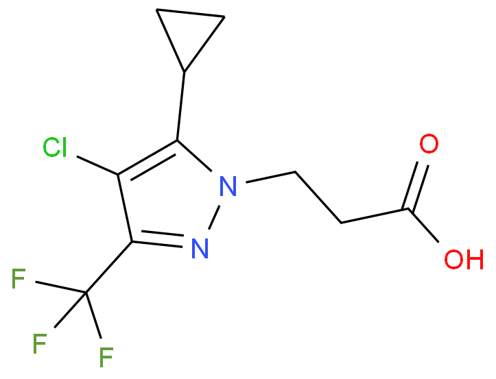 3-(4-CHLORO-5-CYCLOPROPYL-3-TRIFLUOROMETHYL-PYRAZOL-1-YL)-PROPIONIC ACID