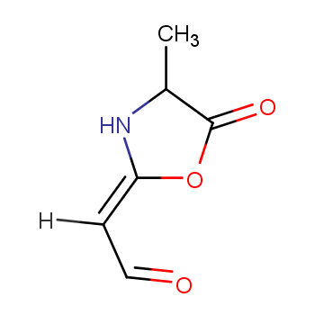 Acetaldehyde, (4-methyl-5-oxo-2-oxazolidinylidene)- (9CI)