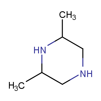 2,6-二甲基哌嗪化学结构式