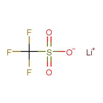 三氟甲磺酸锂化学结构式