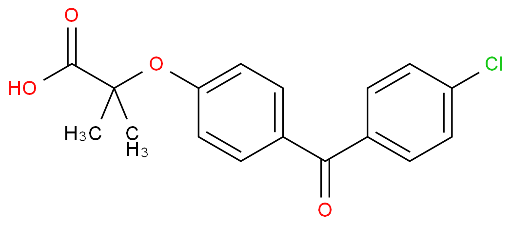 42017-89-0 2-[4-(4-chlorobenzoyl)phenoxy]-2-methylpropionic acid  