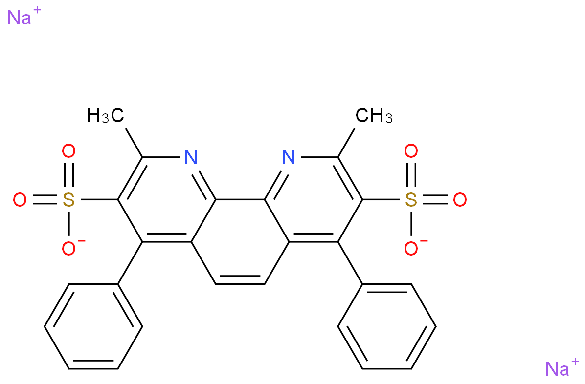 2,9-二甲基-4,7-二苯基-1,10-菲啰啉磺酸二钠盐 52698-84-7 B22550-1g
