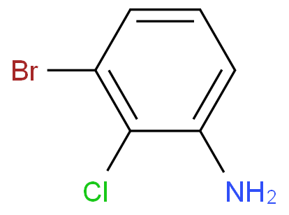 3-溴-2-氯苯胺化学结构式