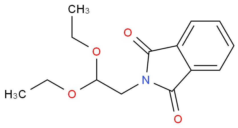 苯二酰亚氨乙醛二乙基乙缩醛化学结构式