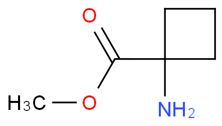 1-氨基环丁甲酸甲酯化学结构式