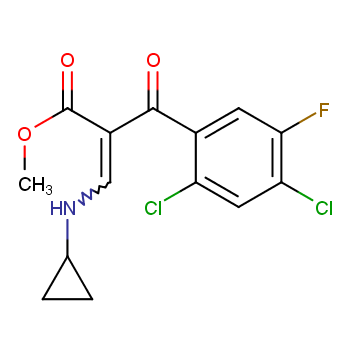 2-(2,4-二氯-5-氟苯甲酰基)-3-环丙胺基丙烯酸甲酯(甲酯胺化物)