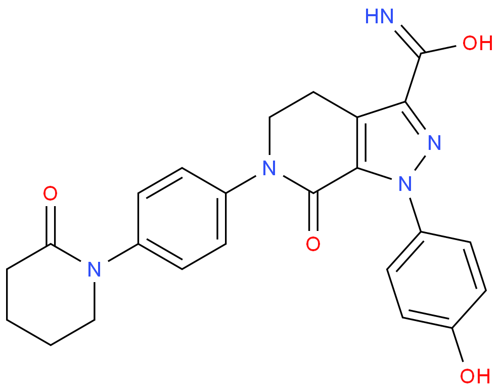 1-(4-Hydroxyphenyl)-7-oxo-6-[4-(2-oxopiperidin-1-yl)phenyl]-4,5,6,7-tetrahydro-1H-pyrazolo[3,4-c]pyridine-3-carboxamide