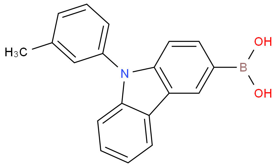 9-(3-甲基苯基)-3-咔唑硼酸
