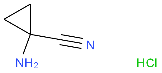 1-氨基-1-环丙基腈盐酸盐化学结构式
