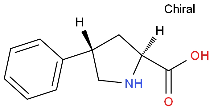 trans-4-Phenyl-L-proline structure