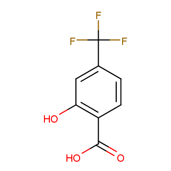 4-三氟甲基水杨酸化学结构式