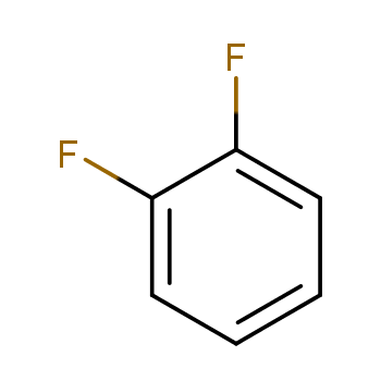 1,2-二氟苯化学结构式