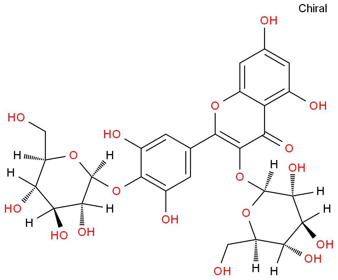 4-[3-(-D-Glucopyranosyloxy)-5,7-dihydroxy-4-oxo-4H-chromen-2-yl] -2,6-dihydroxyphenyl -D-glucopyranoside