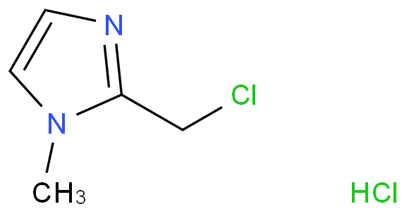 2-(氯甲基)-1-甲基-1H-咪唑盐酸盐化学结构式