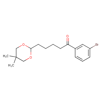 3'-BROMO-5-(5,5-DIMETHYL-1,3-DIOXAN-2-YL)VALEROPHENONE