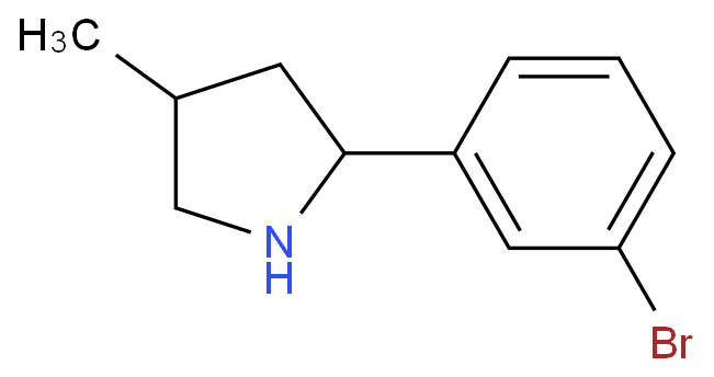 Pyrrolidine, 2-(3-bromophenyl)-4-methyl- (9CI)