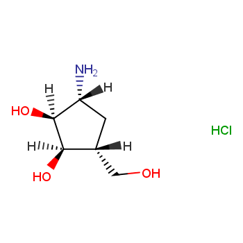 (1R,2S,3R,4R)-2,3-DIHYDROXY-4-(HYDROXYMETHYL)-1-AMINOCYCLOPENTANE HYDROCHLORIDE